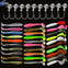 10pcs/30pcs Soft Plastic Grub/Shad Bait Set with Jig Hooks
